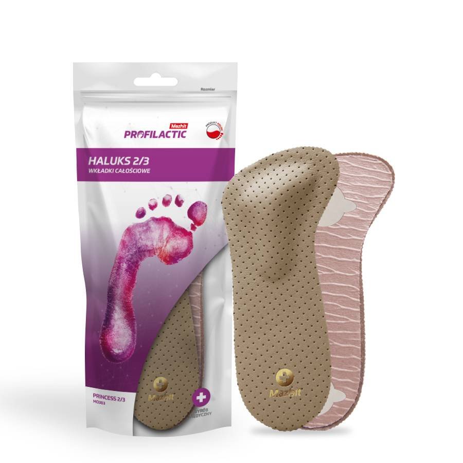 Mazbit wygodne wkładki do butów, haluks, płaskostopie r. 39