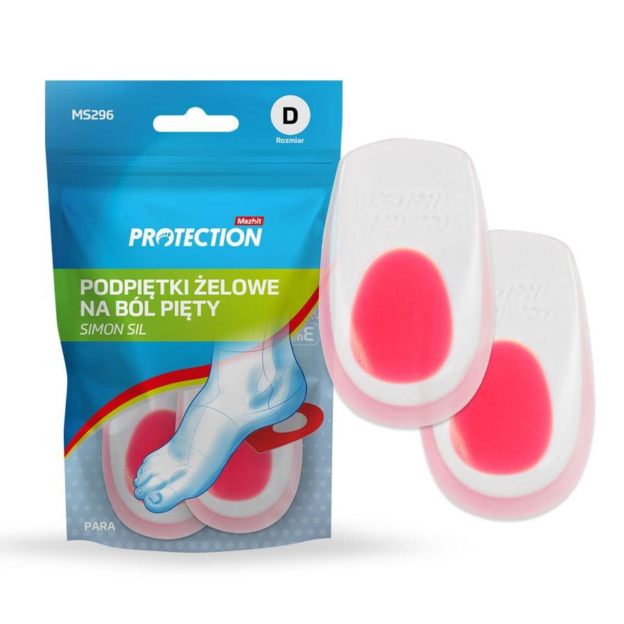 Damskie podpiętki żelowe na ból pięty r. 2