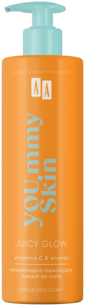 AA Yoummy Skin rozświetlająco-nawilżający Balsam do ciała Juicy Glow 400 ml