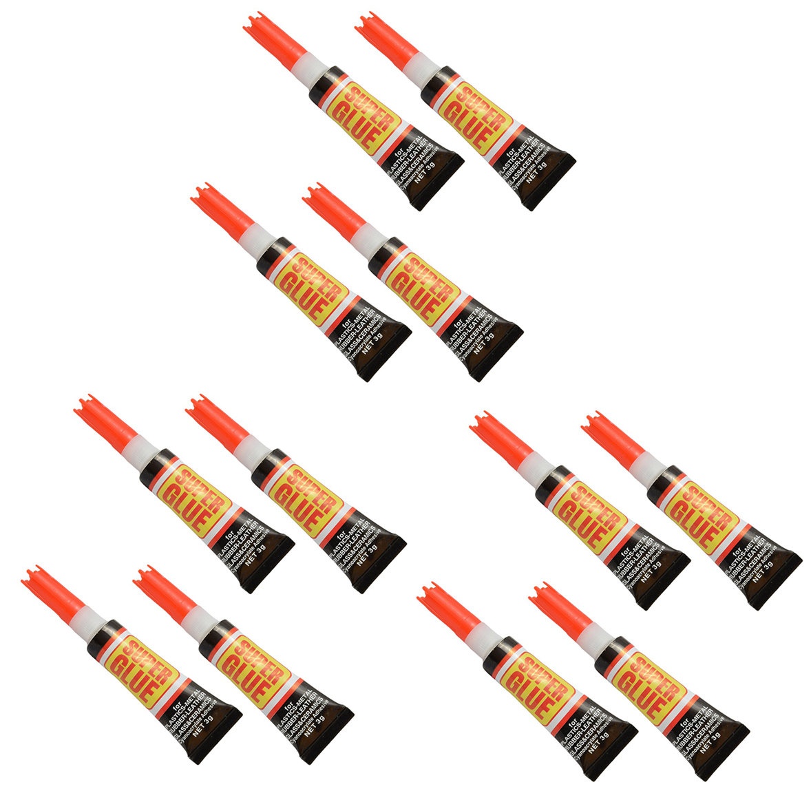 SZYBKI KLEJ SUPER GLUE STRONG MOCNY ZESTAW 12 SZT