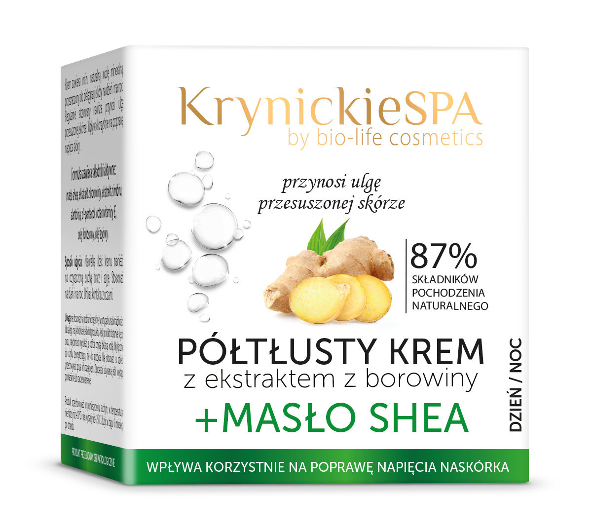 KrynickieSPA Krem borowinowy półtłusty + masło shea 50ml