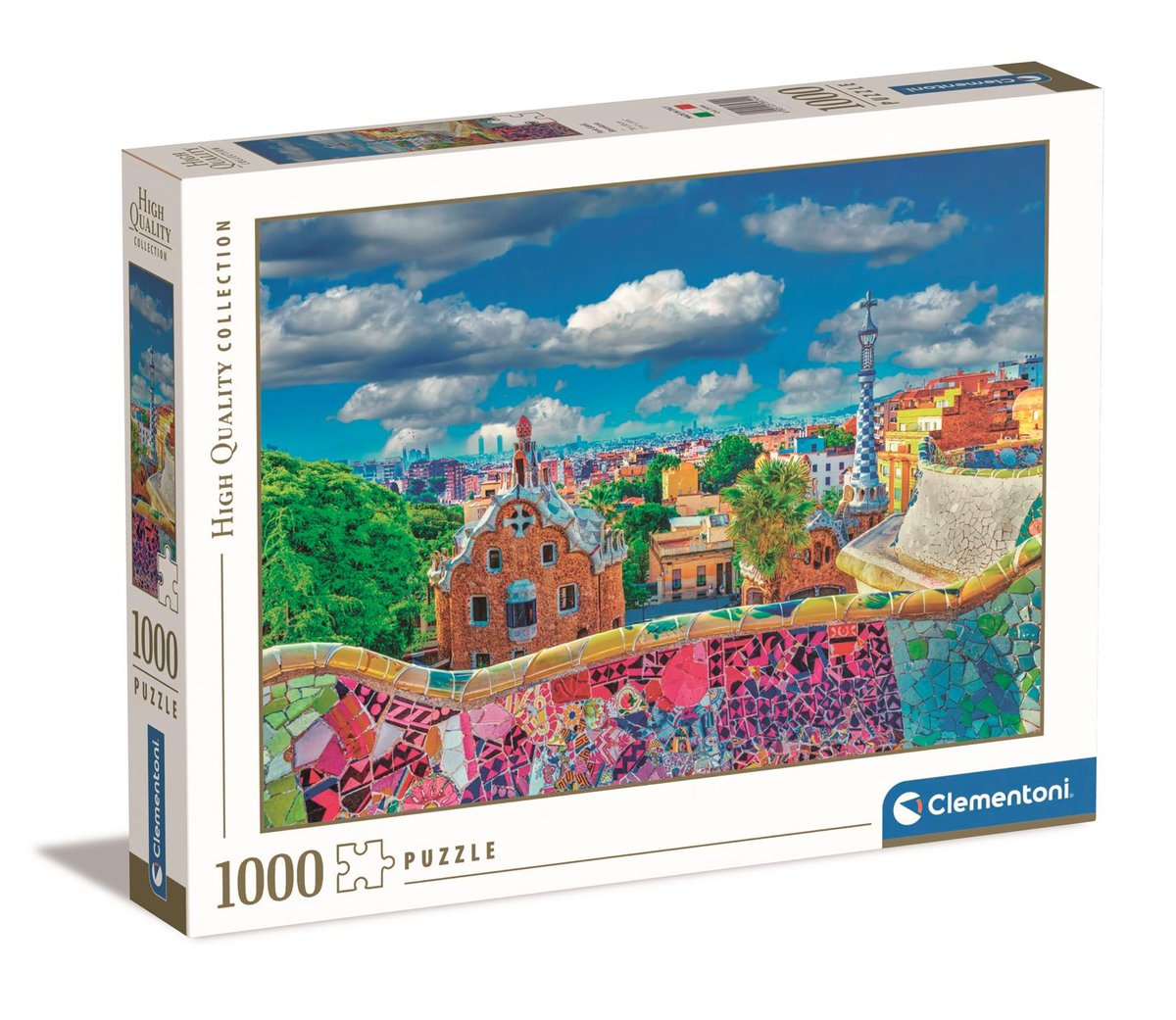 Puzzle 1000 HQ Park Güell Barcelona 39744 - Clementoni