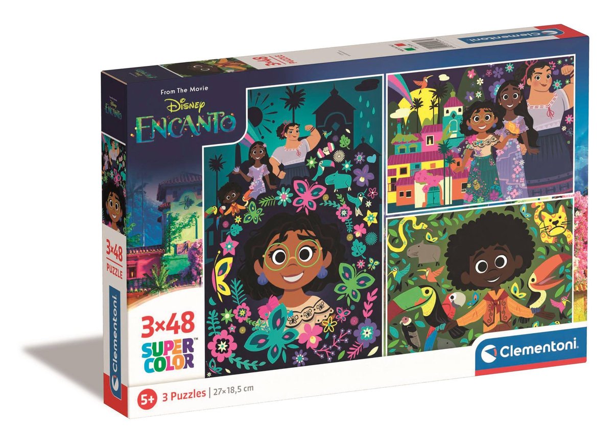 Puzzle 3x48 el. Super Kolor Disney Encanto Clementoni