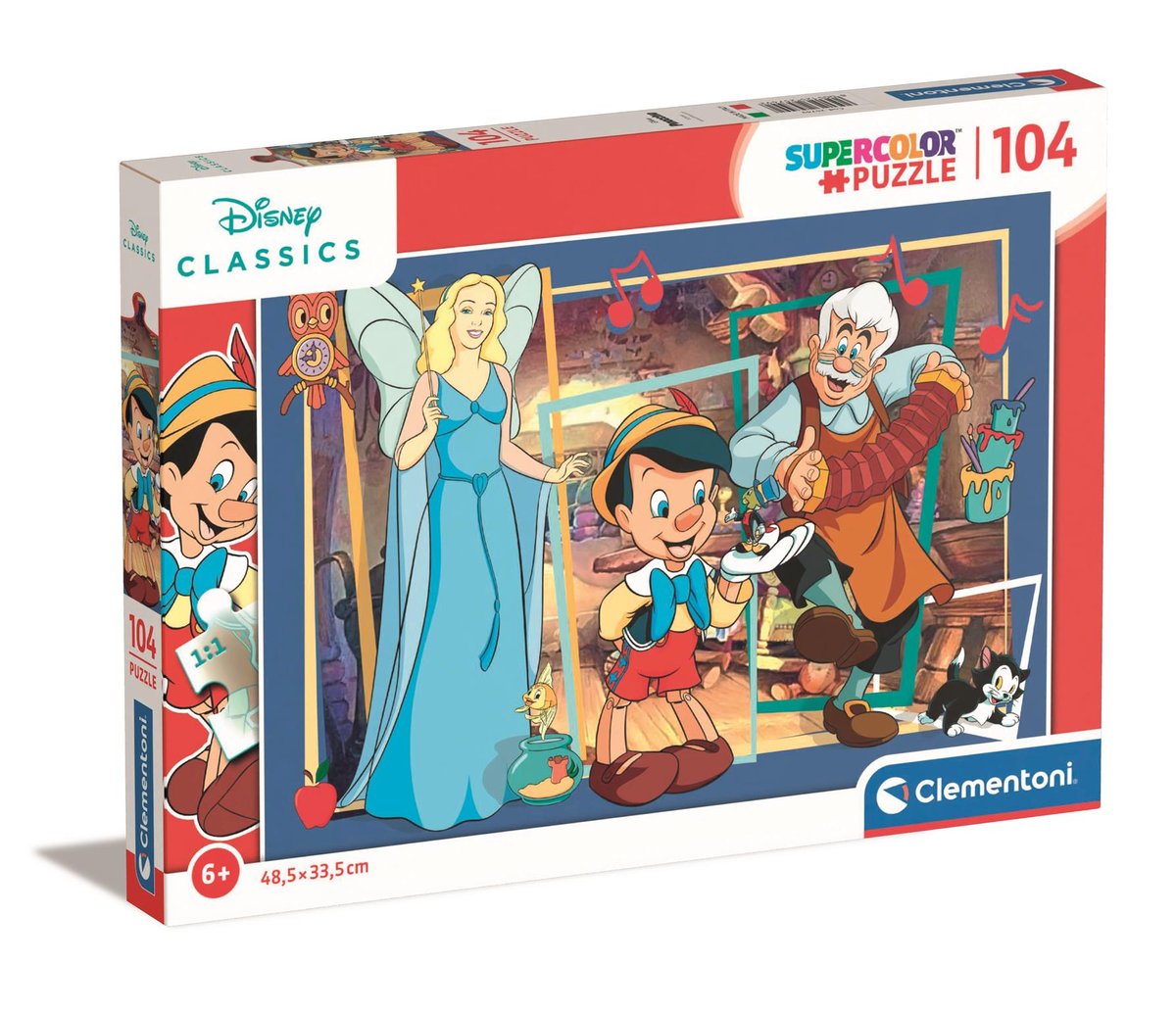 Puzzle 104 Super Disney Classic Pinocchio Clementoni