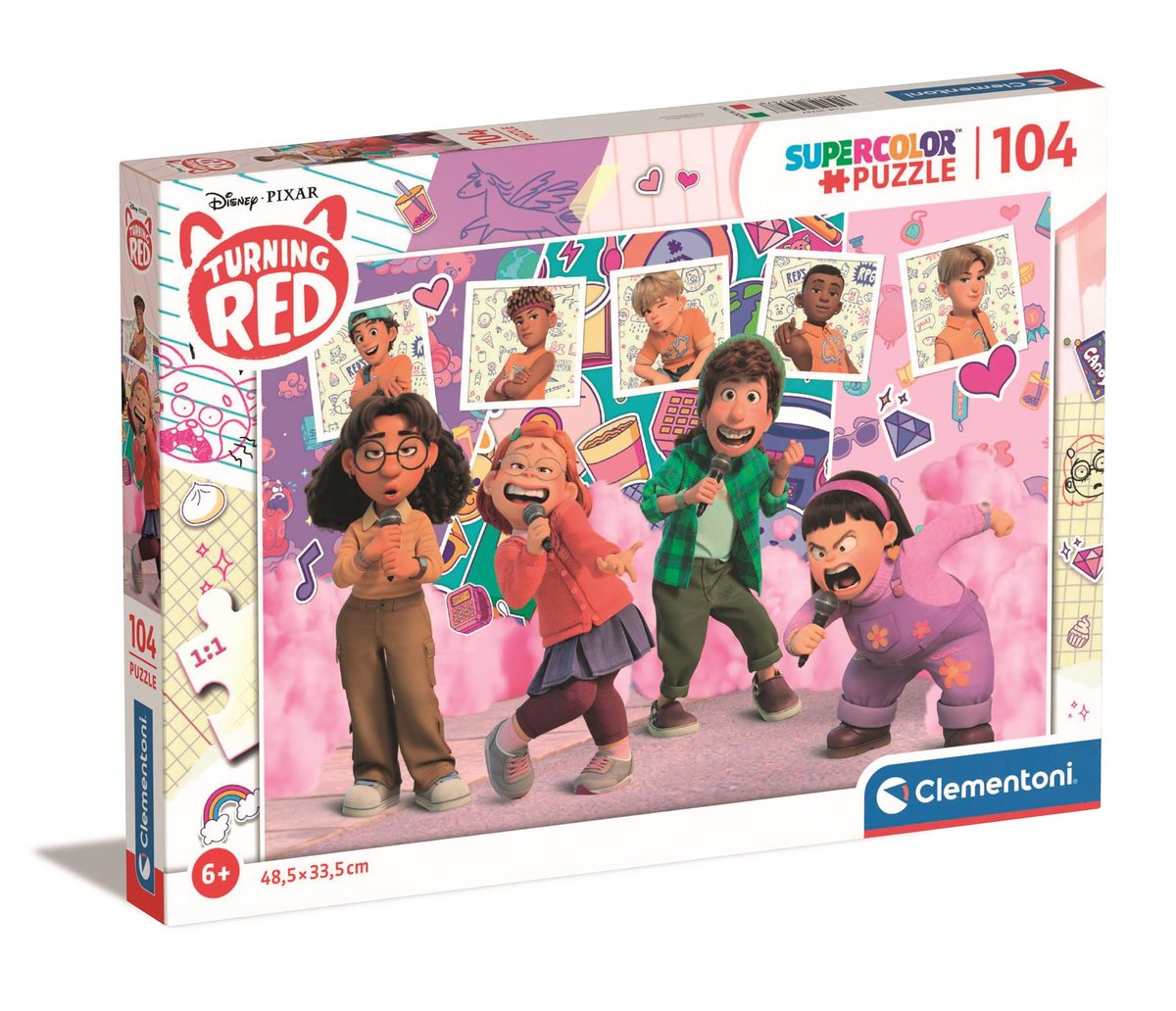 Puzzle 104 Super Kolor Disney Turning Red Clementoni