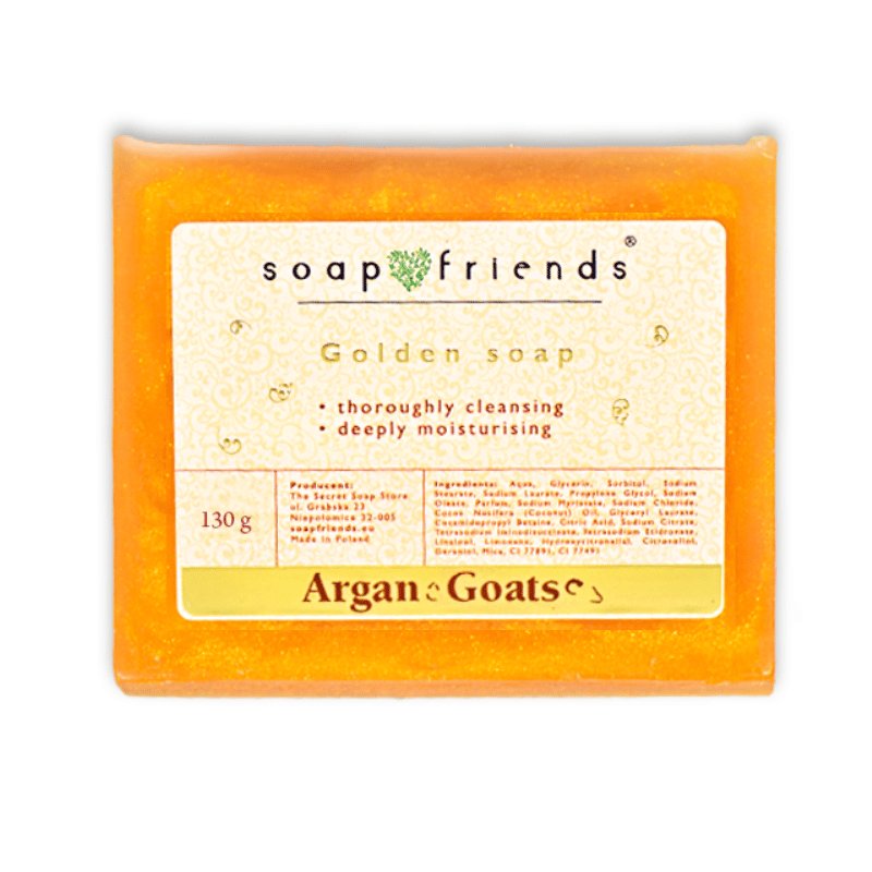 Soap&Friends, Złote mydło Argan&Goats, 130g