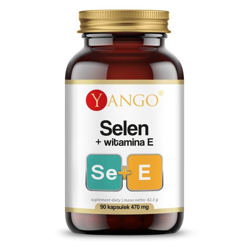Yango, Selen + naturalna witamina E 470g, 90 kaps.