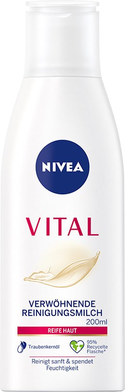 Nivea Vital, Mleczko Oczyszczające Do Twarzy, 200ml