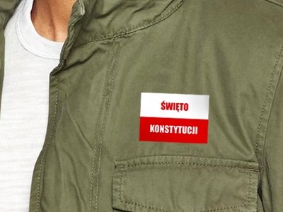 Naklejka Święto Konstytucji op=12szt 1304