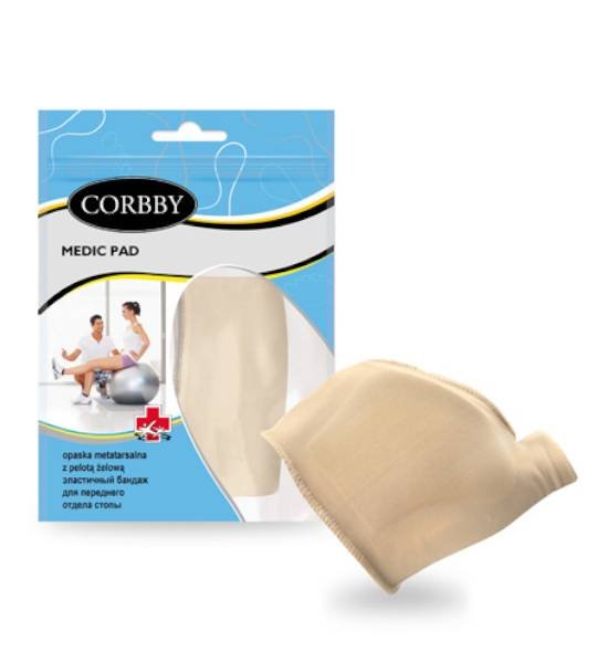 CORBBY CORBBY MEDIC PAD Opaska metatarsalna z pelotą żelową 2 szt
