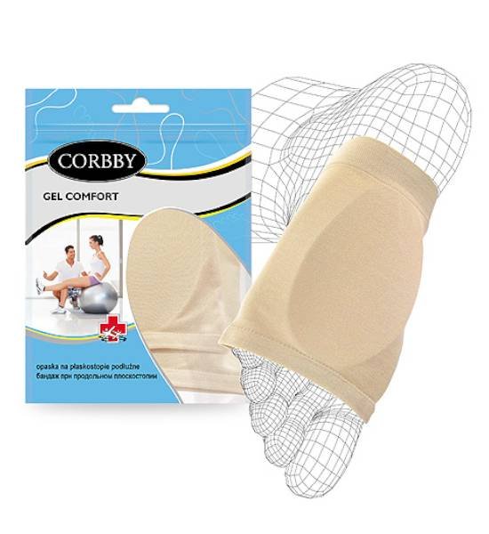 Opaska na płaskostopie podłużne corbby