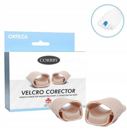 Korektor międzypalcowy do stóp corbby velcro corector