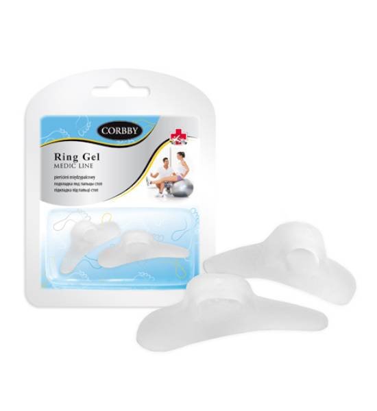Corbby IRR RING GEL Pierścień miedzypalcowy rozmiar S - 2 sztuki (25210)