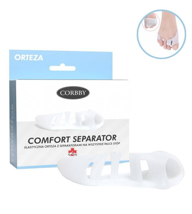 Orteza z separatorami na wszystkie palce corbby