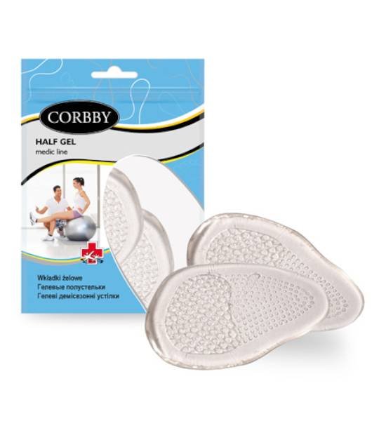 Półwkładki żelowe do butów half gel corbby