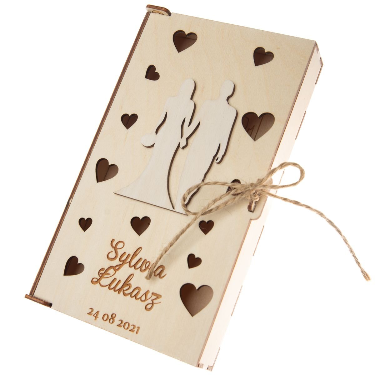 Pudełko 3D na pieniądze z życzeniami v2