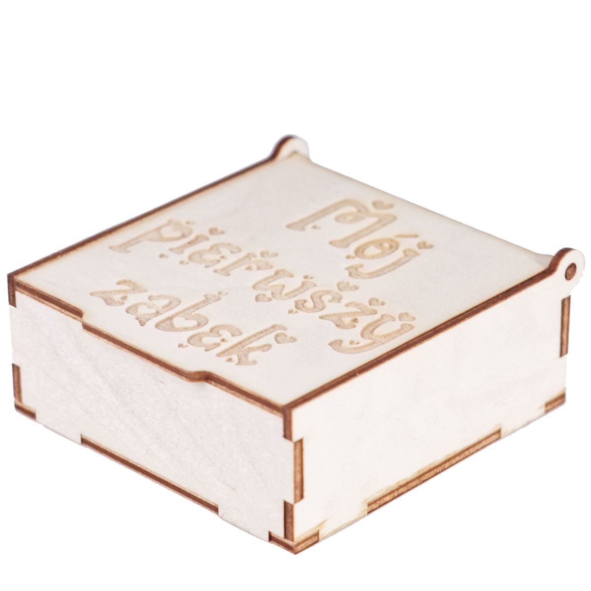 Pudełko na pierwszy ząbek z grawerem