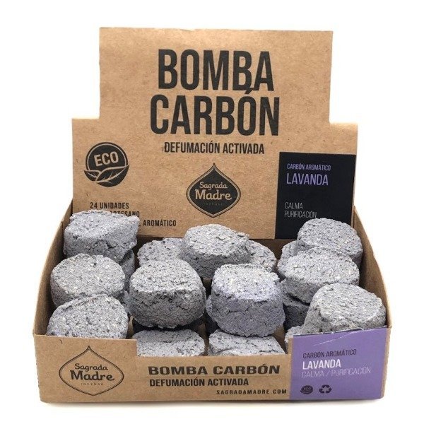 Węglowa bomba defumacyjna - Lawenda -Sagrada Madre
