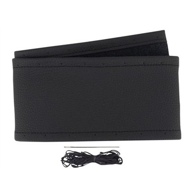 inny Pokrowiec na kierownicę 37-39cm sznurowany z 6 kawałków skóry czarny N45-2911
