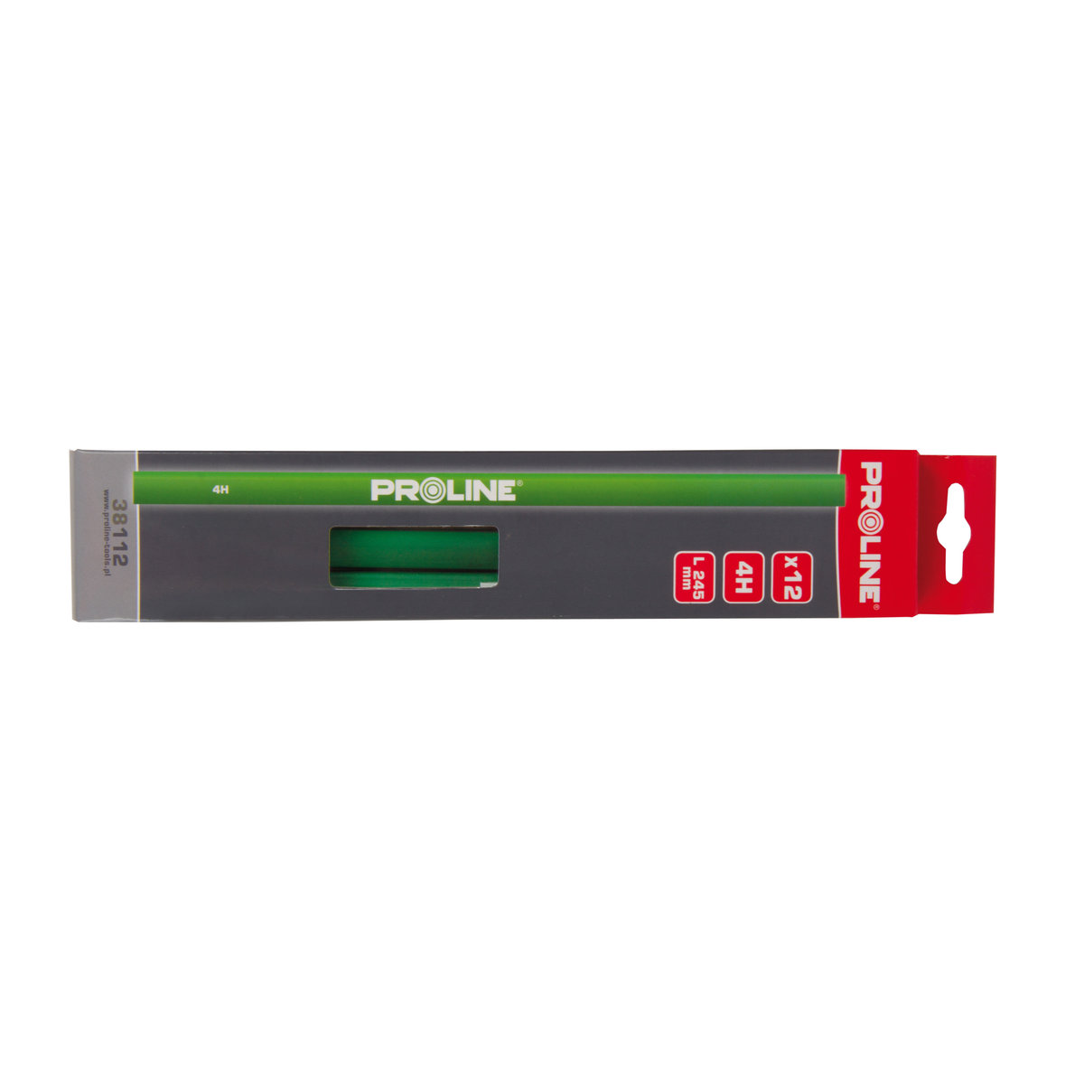 Proline Ołówek murarski zielony 4H 245mm 12 sztuk 38112 PX38112