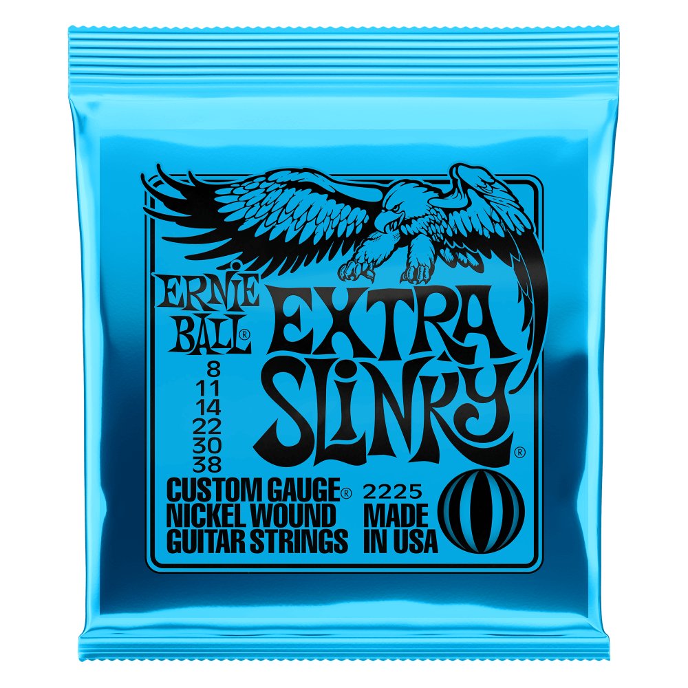 Ernie Ball 2225 NC Extra Slinky struny do gitary elektrycznej 8-38