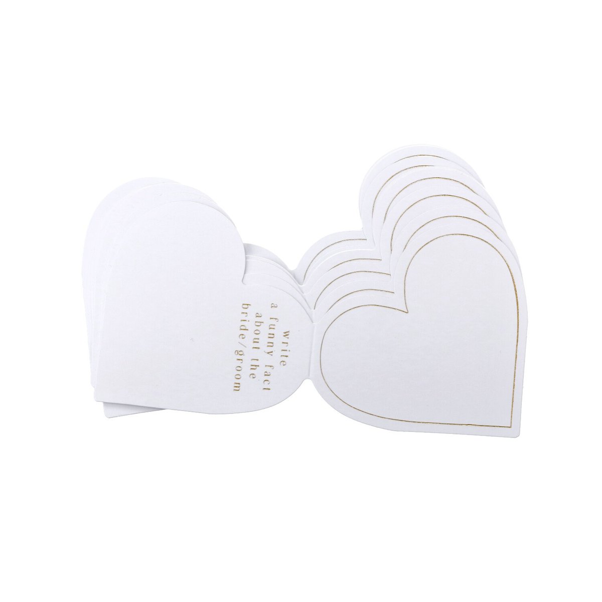 Wizytówki Na Stół Ślubny Serca Białe Weselne 10Szt