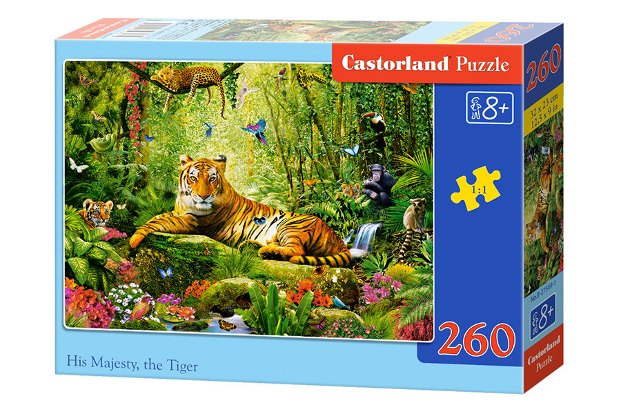 Puzzle 260 His Majesty, the Tiger CASTOR - Castorland
