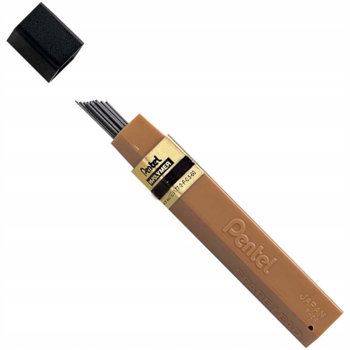 Grafity Ołówkowe 3H 0,3 Mm 12 Sztuk Czarne Pentel