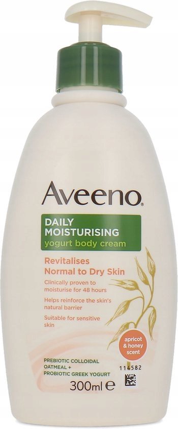 Aveeno, Moist Yogurt Cremy Apricot Honey, Jogurt do ciała, 300ml