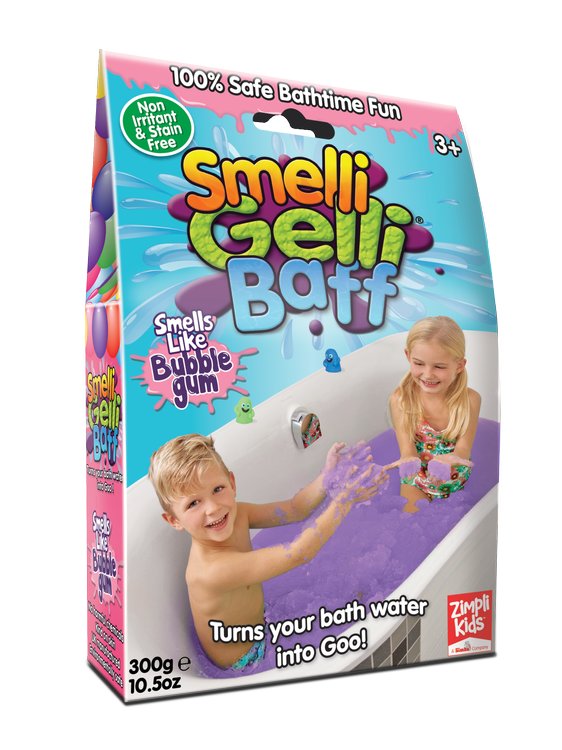 Zimpli Kids, Magiczny proszek do kąpieli, Gelli Baff Smelli, Guma Balonowa, 3+