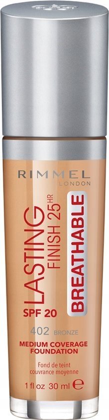 Rimmel, Podkład Do Twarzy, Lasting Finish Breathable, 402 Bron, 30ml