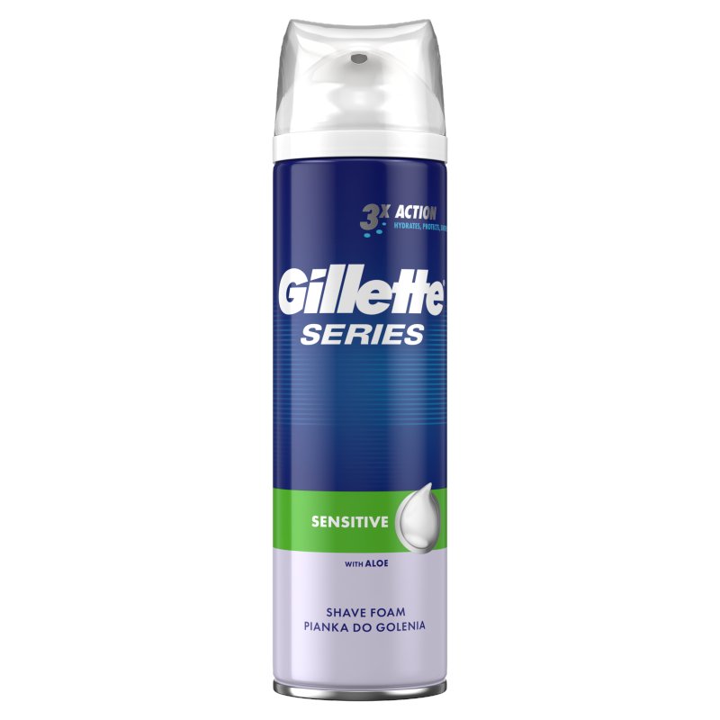 Gillette Ser.250ml Pianka D/Gol. Sensitive /395 /K-T