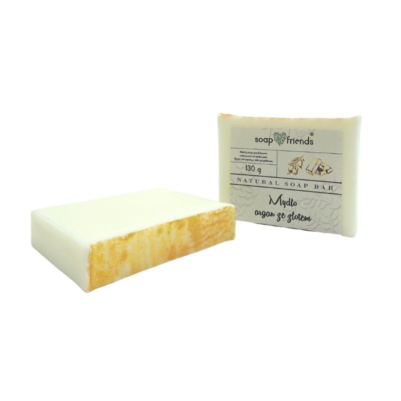 Soap&Friends, Mydło Argan ze Złotem, 130g
