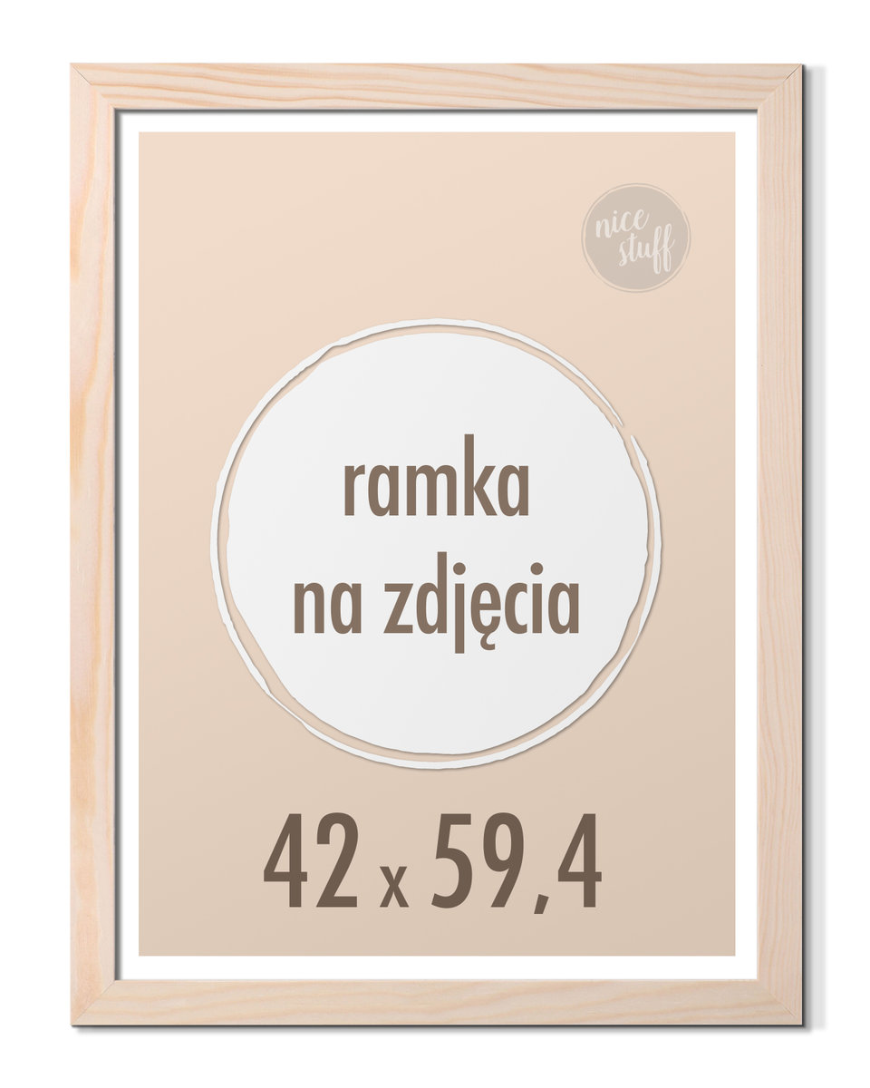 Ramka na zdjęcia 42x59,4 A2 sosnowa Ramki 59,4x42
