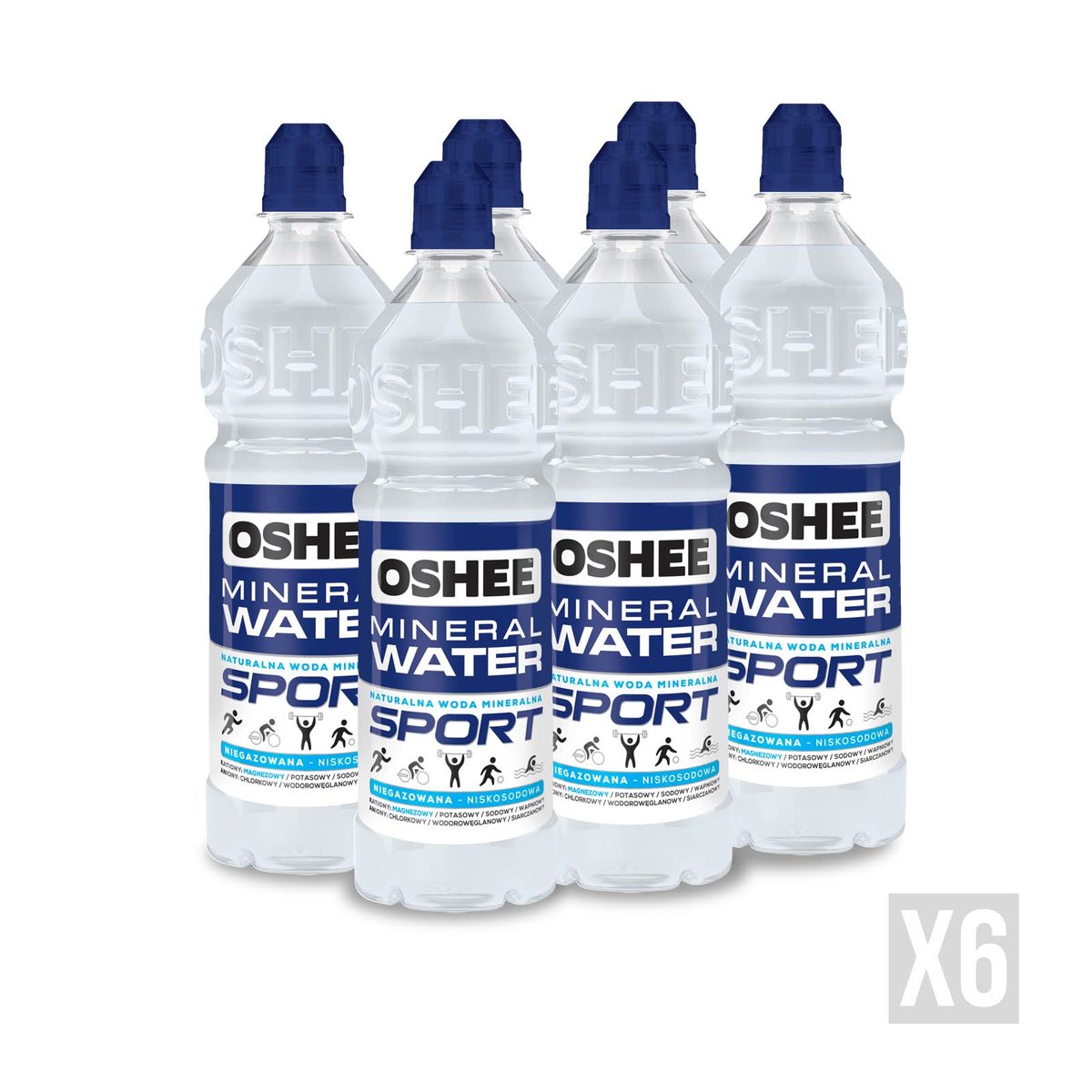6x OSHEE Mineral Water 750ml