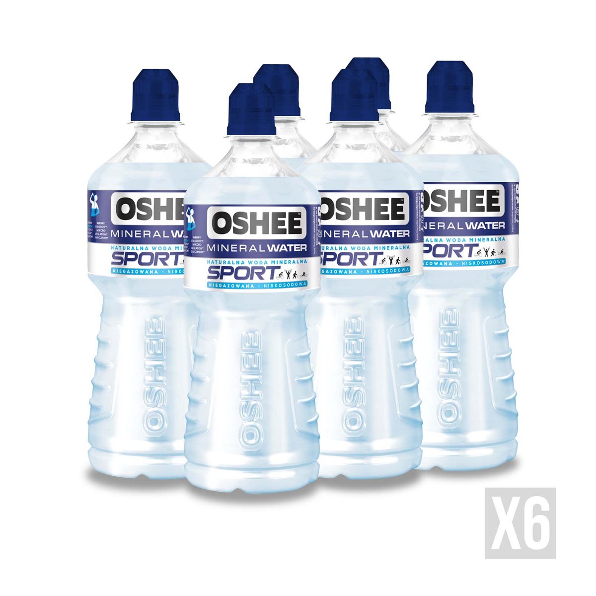 6x OSHEE Mineral Water 1000 ml