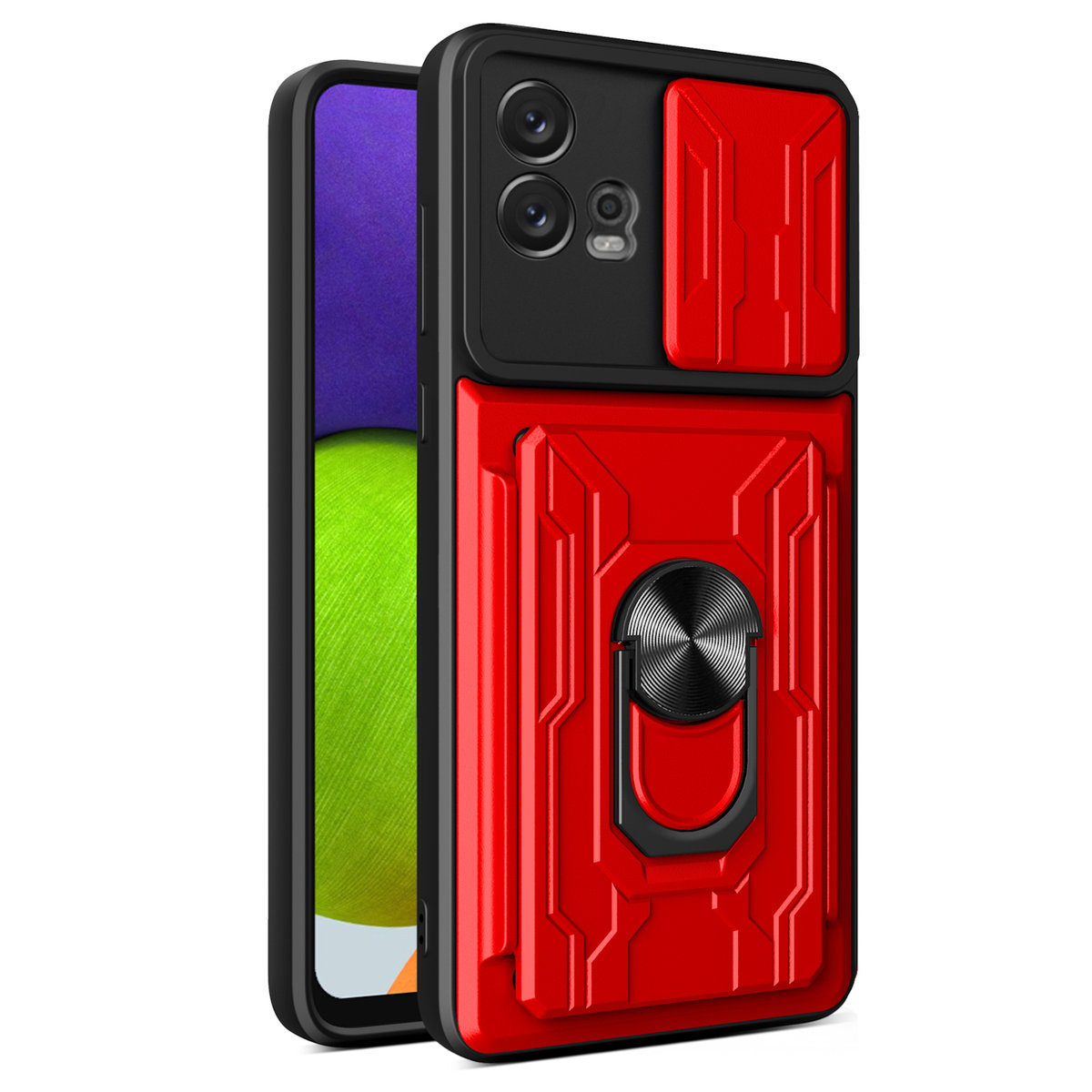 Etui Exoguard Cardshield - Motorola Moto G72 - Pancerne Case Obudowa Futerał Ring
