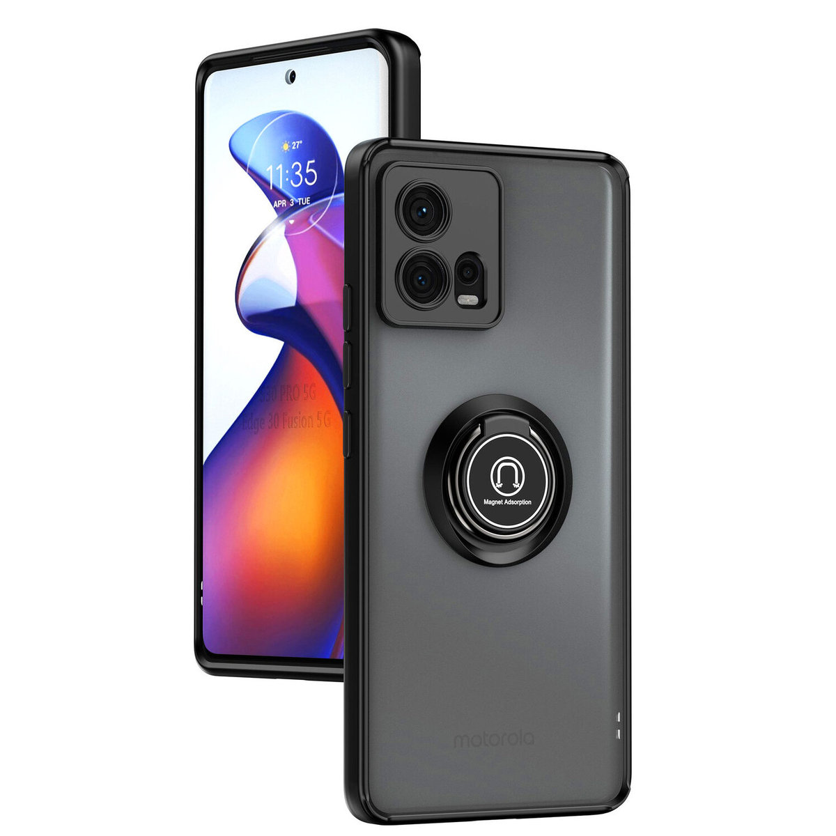 Etui Exoguard O-Ring - Motorola Edge 30 Fusion - Pancerne Case Obudowa Futerał Ring