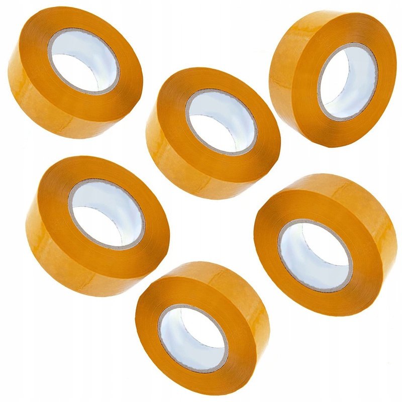 6x Taśma pakowa żółta Rosfix 48 mm x 50 mm