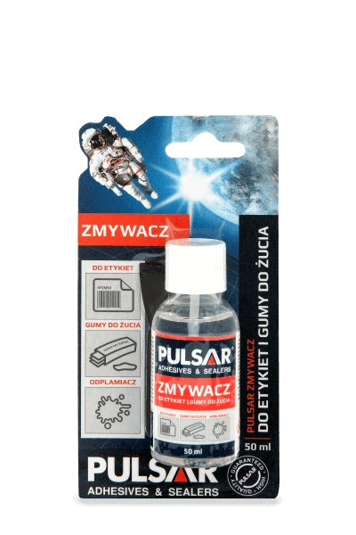 PULSAR ZMYWACZ DO ETYKIET NAKLEJEK GUMY 50 ml