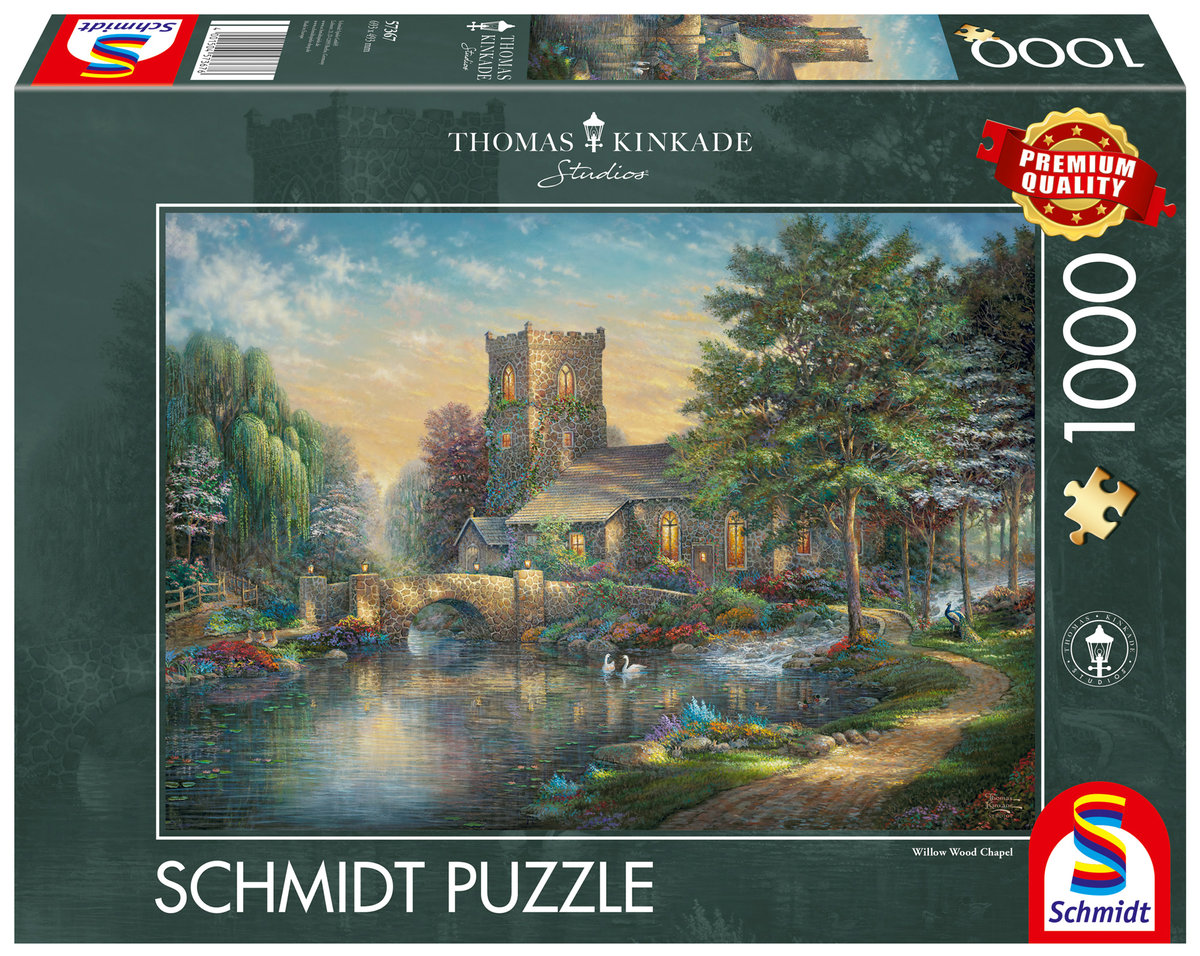 puzzle 1000 thomas kinkade, kaplica