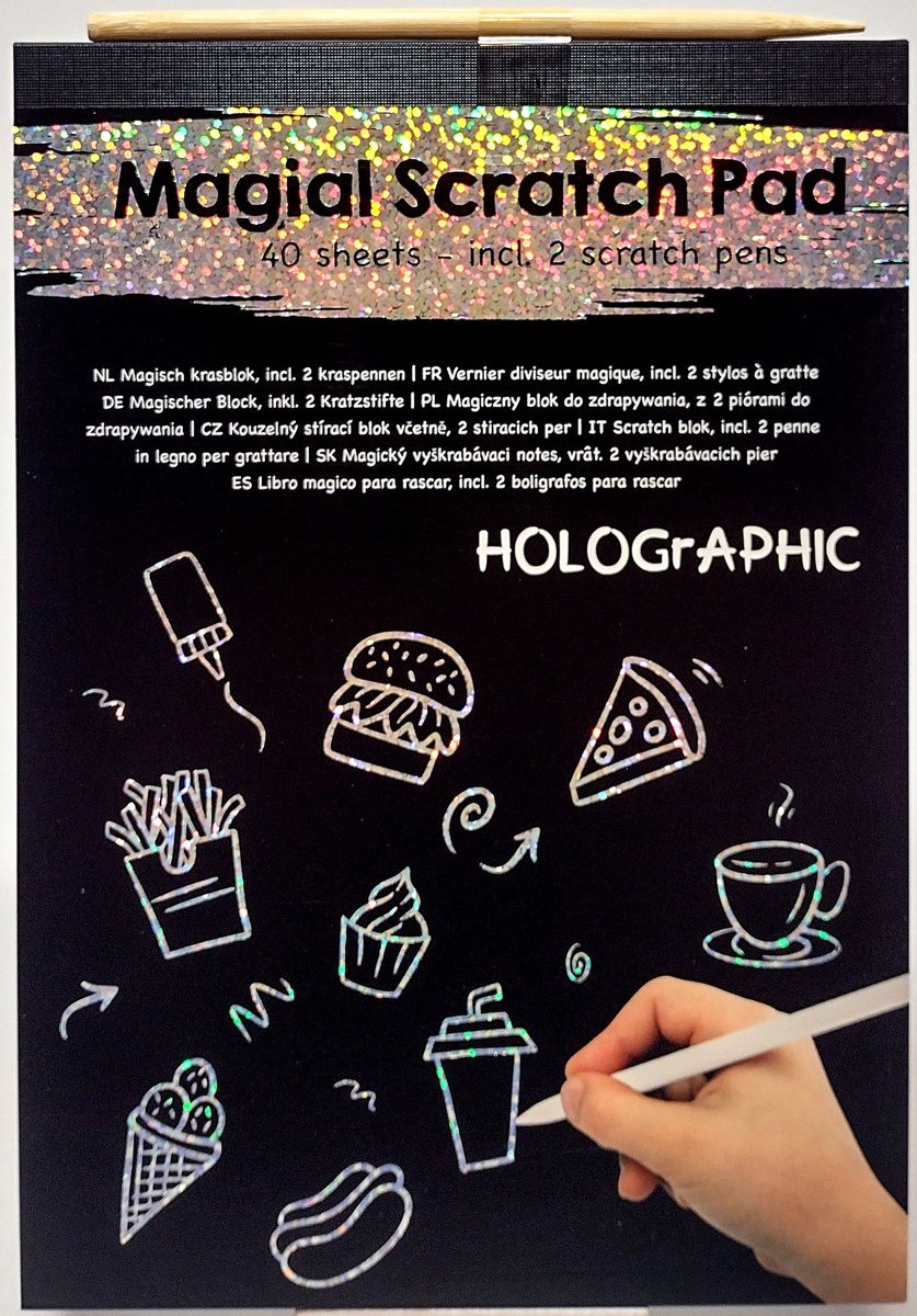 Magiczna holograficzna zdrapywanka. 40 arkuszy