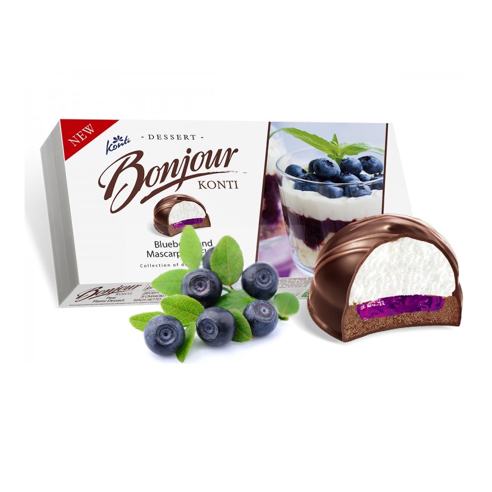 Bombonierka Bonjour jagodowei mascarpone Zante 232g CZAN.9112