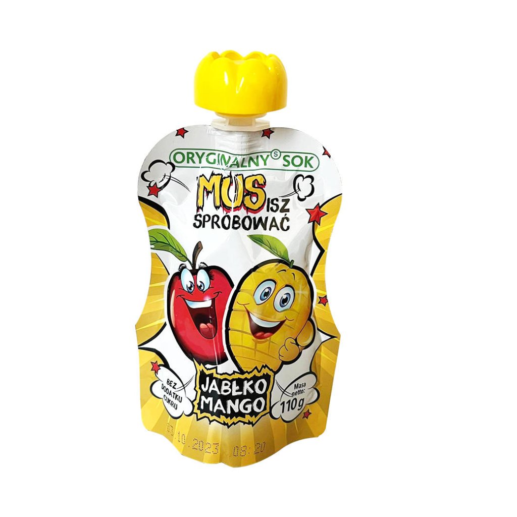 Mus 100% Jabłko Mango Biurkom Flampol, 110 Ml