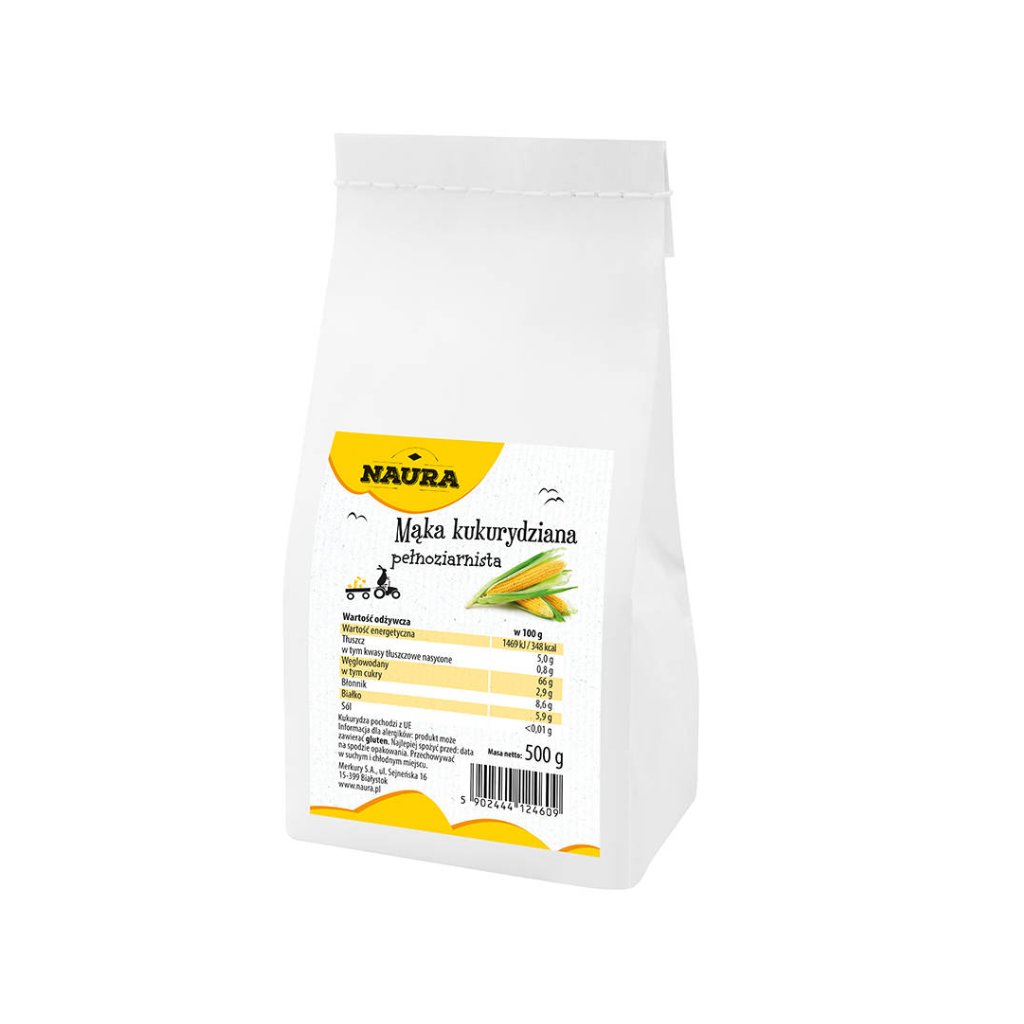 Mąka kukurydziana pełnoziarnista 500 g