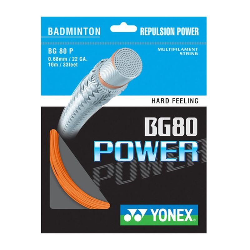 Фото - Бадмінтон YONEX Naciąg rakiety do badmintona  BG 80 Power Orange  (0.68 mm)