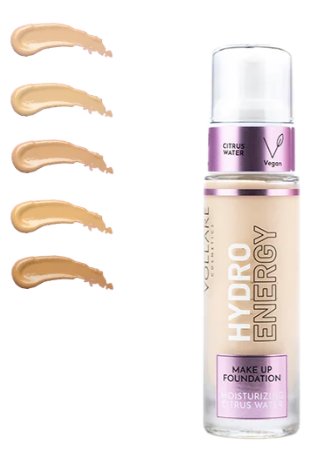 Vollare Cosmetics Makijaż twarzy Podkład Nawilżająco-Energetyzujący Hydro Energy 05 Yummy Peach 30 ml