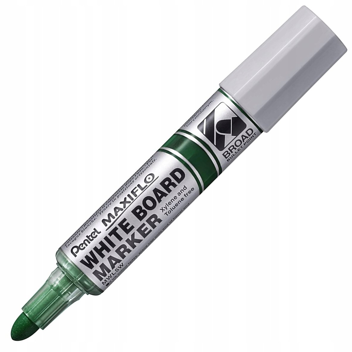 Zdjęcia - Pisak Pentel Marker suchościeralny MWL5W MAXIFLO gruby zielony MWL5W-D 