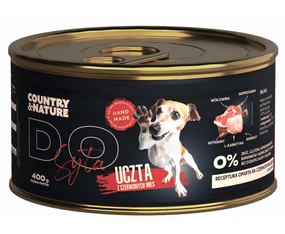 COUNTRY&NATURE 410g DO SYTA UCZTA Z CZERWONYCH MIĘS