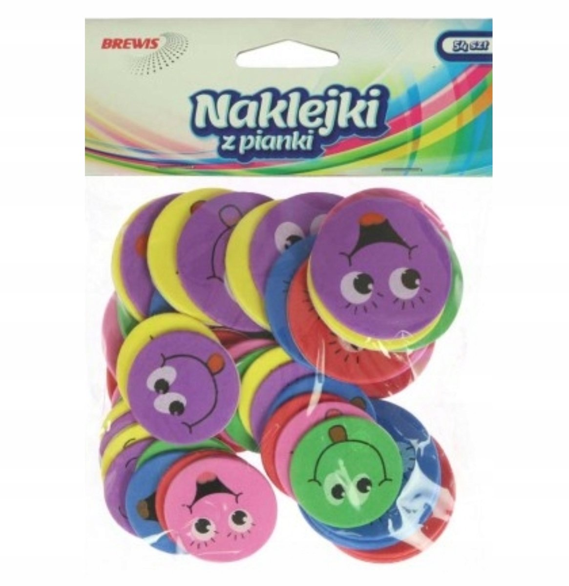 Brewis Naklejka ozdobna pianki Uśmiechy/2 48) VB8288